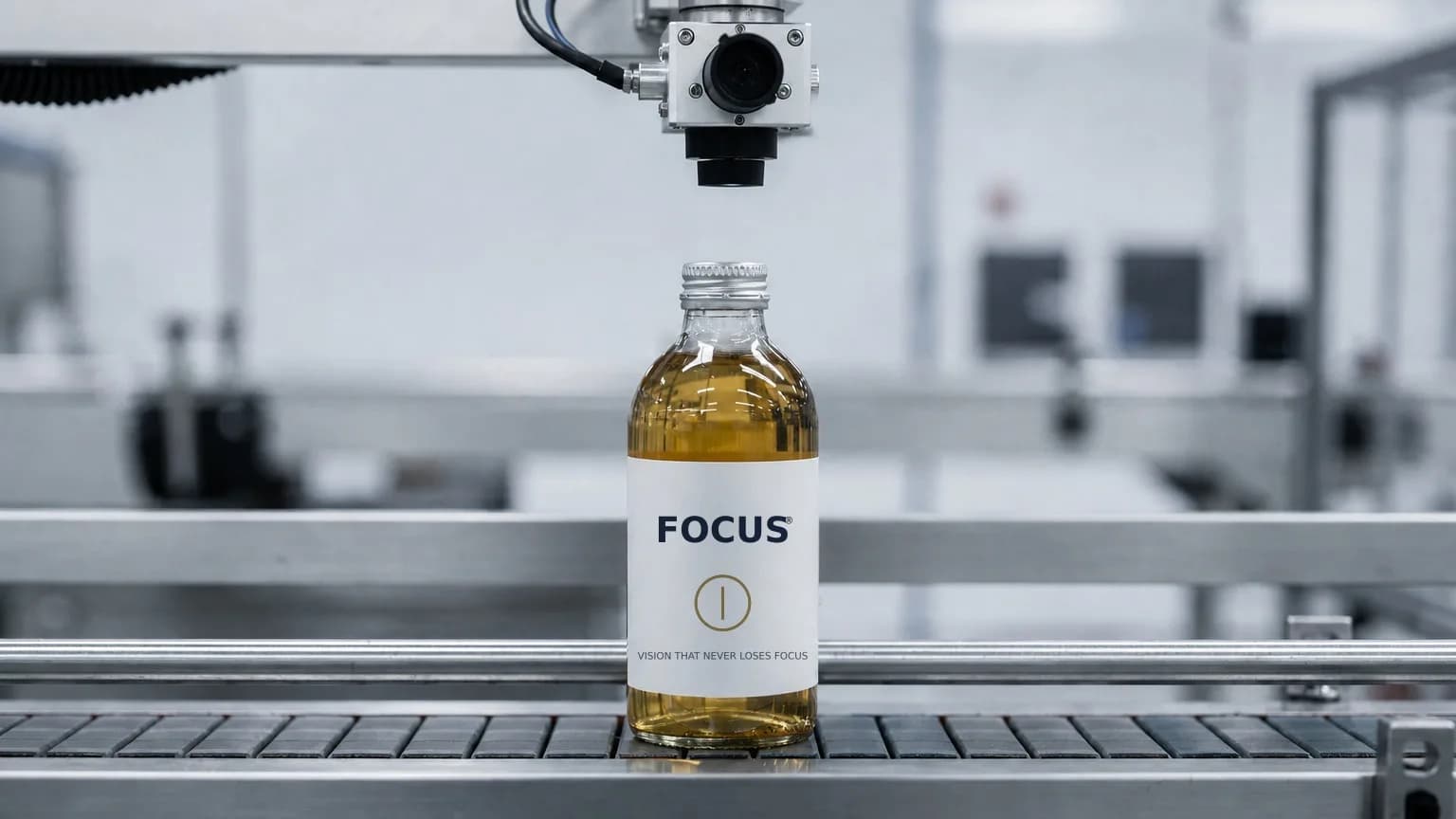 Bottle inspected for seal, fill level and label at once